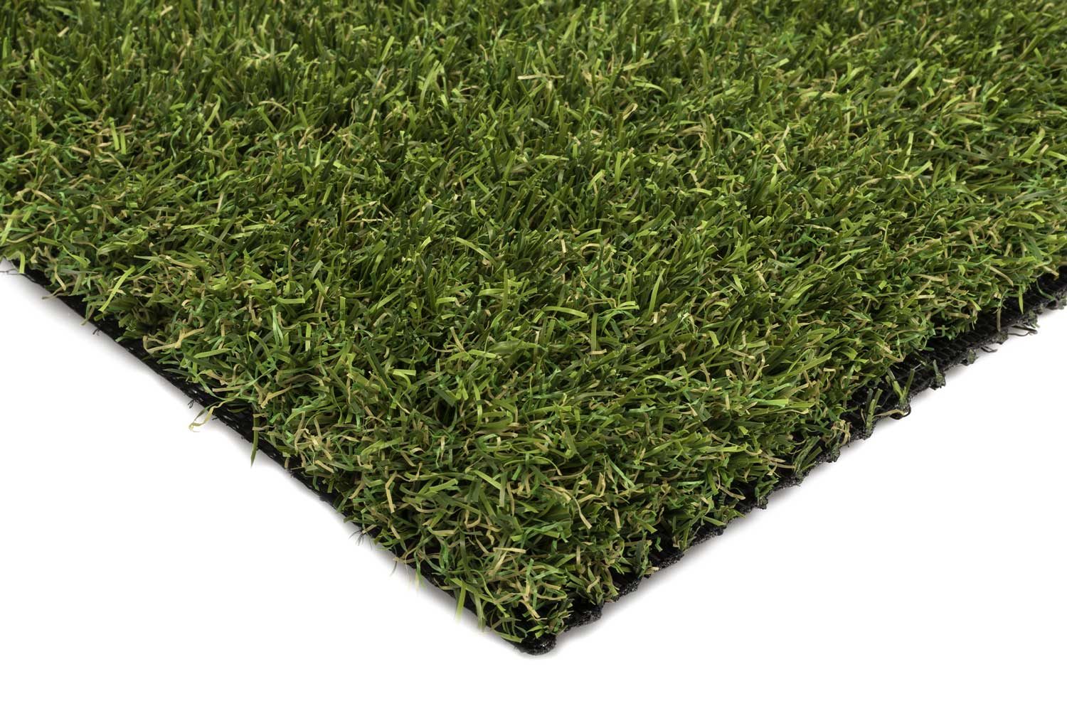 Close-up of artificial grass quality and pile height