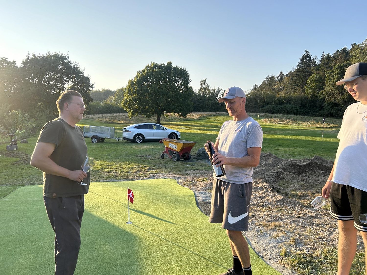 Privat puttinggreen — nærbillede