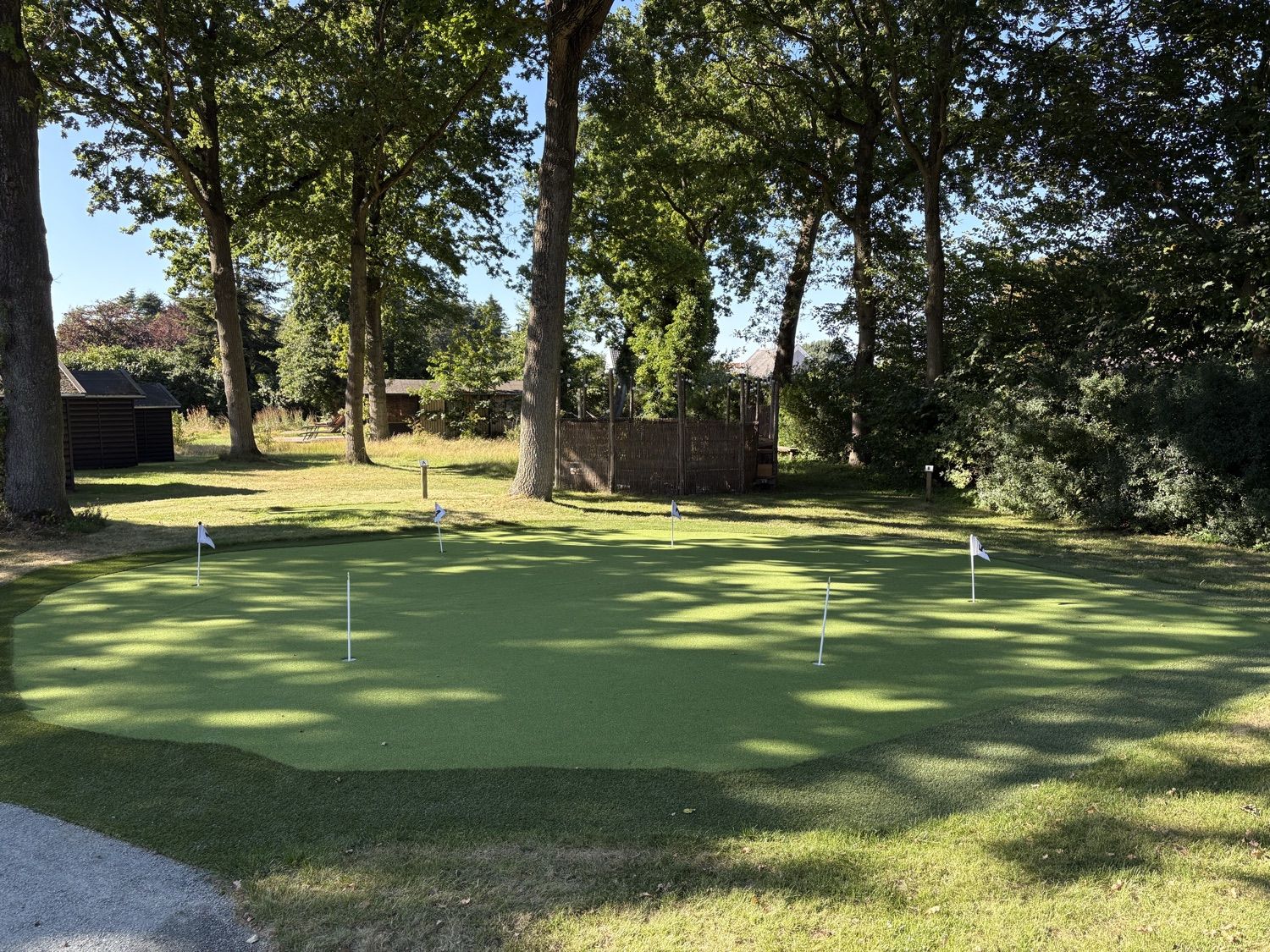 Putting green at Falsled Camping, Funen